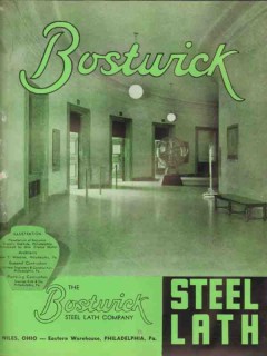 Bostwick Steel Lath Company 1938 Vintage Catalog Metal Truss-Loop Stud