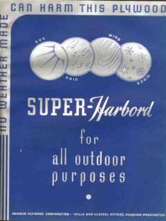 Harbor Plywood Corp 1938 Vintage Catalog Outdoor Purpose Super-Harbord Harbor Plywood Corp 1938 Vintage Catalog Outdoor Purpose Super-Harbord