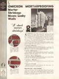 Master Builders Company 1938 Vintage Catalog Omnicron Mortarproofing