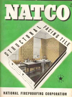 National Fireproofing Corp 1938 Vintage Catalog Tile Structural Facing