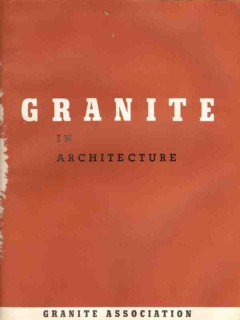 National Building Granite Quarries 1938 Vintage Catalog Architecture