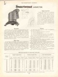 Swartwout Company 1938 Vintage Catalog Ventilation Industry Commercial