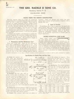 Geo Rackle Sons Company 1938 Vintage Catalog Concrete Construction