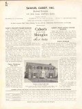 Samuel Cabot Inc 1938 Vintage Catalog Roof Shingles Creosote Stained Samuel Cabot Inc 1938 Vintage Catalog Roof Shingles Creosote Stained
