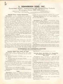 L Sonneborn Sons Inc 1938 Vintage Catalog Waterproof Dampproof Product L Sonneborn Sons Inc 1938 Vintage Catalog Waterproof Dampproof Product