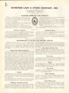 Riverton Lime Stone Company 1938 Vintage Catalog Masonary Flamingo