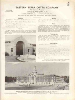 Eastern Terra Cotta Company 1938 Vintage Catalog Architectural Hand