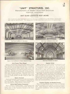 unit structures inc 1938 glued modern wood roof arches vintage catalog unit structures inc 1938 glued modern wood roof arches vintage catalog