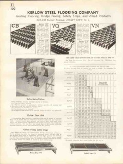 Kerlow Steel Flooring Company 1938 Vintage Catalog Grating Safety Step Kerlow Steel Flooring Company 1938 Vintage Catalog Grating Safety Step