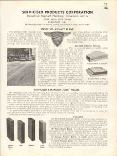 Servicised Products Corp 1938 Vintage Catalog Asphalt Planking Fillers