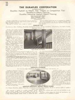Duraflex Corp 1938 Vintage Catalog Flooring Asphalt Mastic Tile Duraflex Corp 1938 Vintage Catalog Flooring Asphalt Mastic Tile
