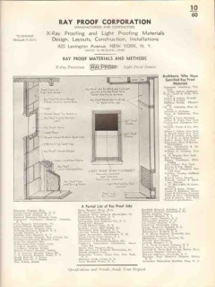 Ray Proof Corp 1938 Vintage Catalog X-Ray Light Proofing Materials