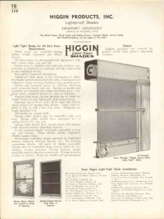 Higgin Products Inc 1938 Vintage Catalog Window Shades Light-Tight Higgin Products Inc 1938 Vintage Catalog Window Shades Light-Tight