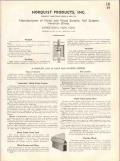 Norquist Products Inc 1938 Vintage Catalog Door Window Screens Blinds Norquist Products Inc 1938 Vintage Catalog Door Window Screens Blinds