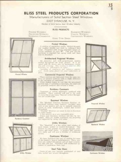 Bliss Steel Products Corp 1938 Vintage Catalog Windows Solid Section Bliss Steel Products Corp 1938 Vintage Catalog Windows Solid Section