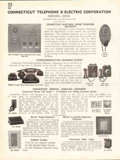 Connecticut Telephone Electric Corp 1938 Vintage Catalog Intercom