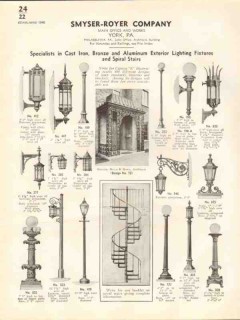Smyser-Royer Company 1938 Vintage Catalog Lighting Fixtures Exterior Smyser-Royer Company 1938 Vintage Catalog Lighting Fixtures Exterior