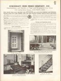 Cincinnati Iron Fence Company 1938 Vintage Catalog Metal Ornamental Cincinnati Iron Fence Company 1938 Vintage Catalog Metal Ornamental