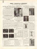 Perey Turnstile Company 1938 Vintage Catalog Entrance Exit Control Perey Turnstile Company 1938 Vintage Catalog Entrance Exit Control