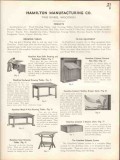 Hamilton Mfg Company 1938 Vintage Catalog Furniture Drawing Tables