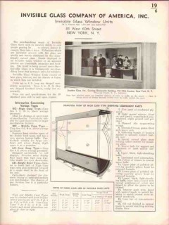 Invisible Glass Company 1938 Vintage Catalog Window Units Display Invisible Glass Company 1938 Vintage Catalog Window Units Display