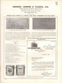 Monroe Lederer Taussig 1938 Vintage Catalog Paint Washable Flat Oil Monroe Lederer Taussig 1938 Vintage Catalog Paint Washable Flat Oil