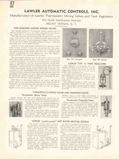 Lawler Automatic Controls Inc 1938 Vintage Catalog Shower Mixing Valve Lawler Automatic Controls Inc 1938 Vintage Catalog Shower Mixing Valve