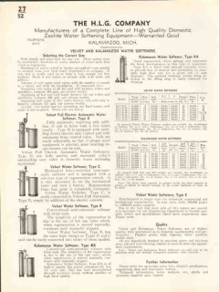 H L G Company 1938 Vintage Catalog Plumbing Zeolite Water Softening H L G Company 1938 Vintage Catalog Plumbing Zeolite Water Softening