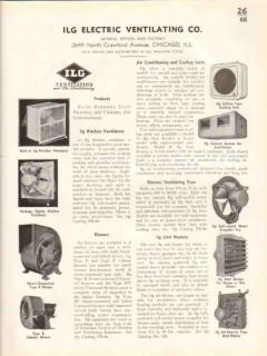 ILG Electric Ventilating Company 1938 Vintage Catalog Air Conditioning