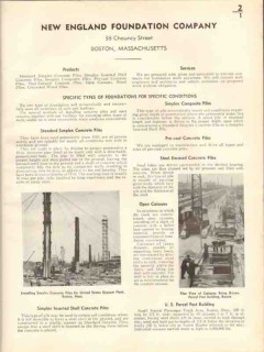 New England Foundation Company 1938 Vintage Catalog Concrete Simplex