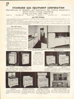 Standard Gas Equipment Corp 1938 Vintage Catalog Oriole Acorn Vulcan Standard Gas Equipment Corp 1938 Vintage Catalog Oriole Acorn Vulcan