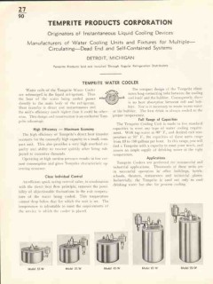 Temprite Products Corp 1938 Vintage Catalog Water Cooler Wall Fountain Temprite Products Corp 1938 Vintage Catalog Water Cooler Wall Fountain