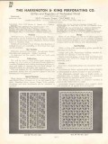 Harrington King Perforating Company 1938 Vintage Catalog Grilles Metal