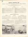 Curtis Lighting Inc 1938 Vintage Catalog Electrical Equipment Luminair