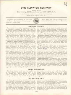 Otis Elevator Company 1938 Vintage Catalog Freight Passenger Personal Otis Elevator Company 1938 Vintage Catalog Freight Passenger Personal