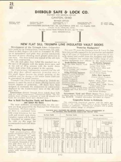 Diebold Safe Lock Company 1938 Vintage Catalog Doors Insulated Vault Diebold Safe Lock Company 1938 Vintage Catalog Doors Insulated Vault