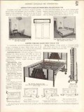 Midwest Concealed Bed Corp 1938 Vintage Catalog Come-Out Recess Hinged