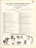 Fiat Metal Mfg Company 1938 Vintage Catalog Toilet Partition Door