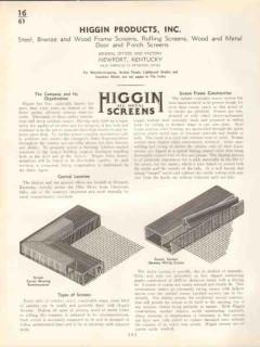 Higgin Products Inc 1938 Vintage Catalog Window Metal Screens Higgin Products Inc 1938 Vintage Catalog Window Metal Screens