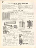 Milwaukee Stamping Company 1938 Vintage Catalog Hinges Lawson Pivot