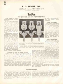 P O Moore Inc 1938 Vintage Catalog Cabinets Telkee Key System Control P O Moore Inc 1938 Vintage Catalog Cabinets Telkee Key System Control