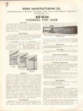 Rowe Mfg Company 1938 Vintage Catalog Doors Ro-Way Overhead Operators