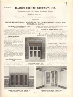 Ellison Bronze Company 1938 Vintage Catalog Doors Balanced Easy Open Ellison Bronze Company 1938 Vintage Catalog Doors Balanced Easy Open
