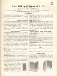 Thos Moulding Floor Mfg Company 1938 Vintage Catalog Tiles Moultile