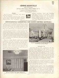 Johns-Manville 1938 Vintage Catalog Insulation Acoustic Sound Control