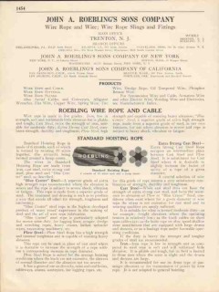 John A Roebling Sons Company 1931 Vintage Catalog Wire Rope Slings John A Roebling Sons Company 1931 Vintage Catalog Wire Rope Slings