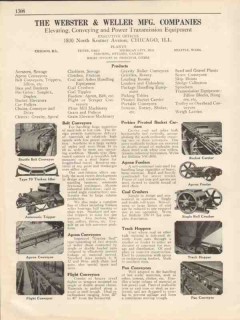 Webster Weller Mfg Companies 1931 Vintage Catalog Conveyors Elevating Webster Weller Mfg Companies 1931 Vintage Catalog Conveyors Elevating