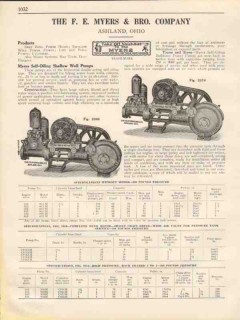 F E Myers Bro Company 1931 Vintage Catalog Shallow Deep Well Pumps