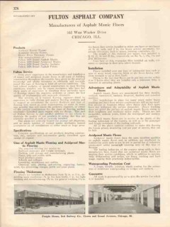 Fulton Asphalt Company 1931 Vintage Catalog Flooring Mastic Acidproof Fulton Asphalt Company 1931 Vintage Catalog Flooring Mastic Acidproof