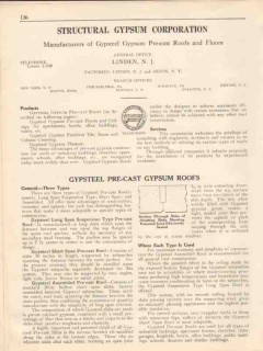 Structural Gypsum Corp 1931 Vintage Catalog Roof Gypsteel Pre-Cast Structural Gypsum Corp 1931 Vintage Catalog Roof Gypsteel Pre-Cast